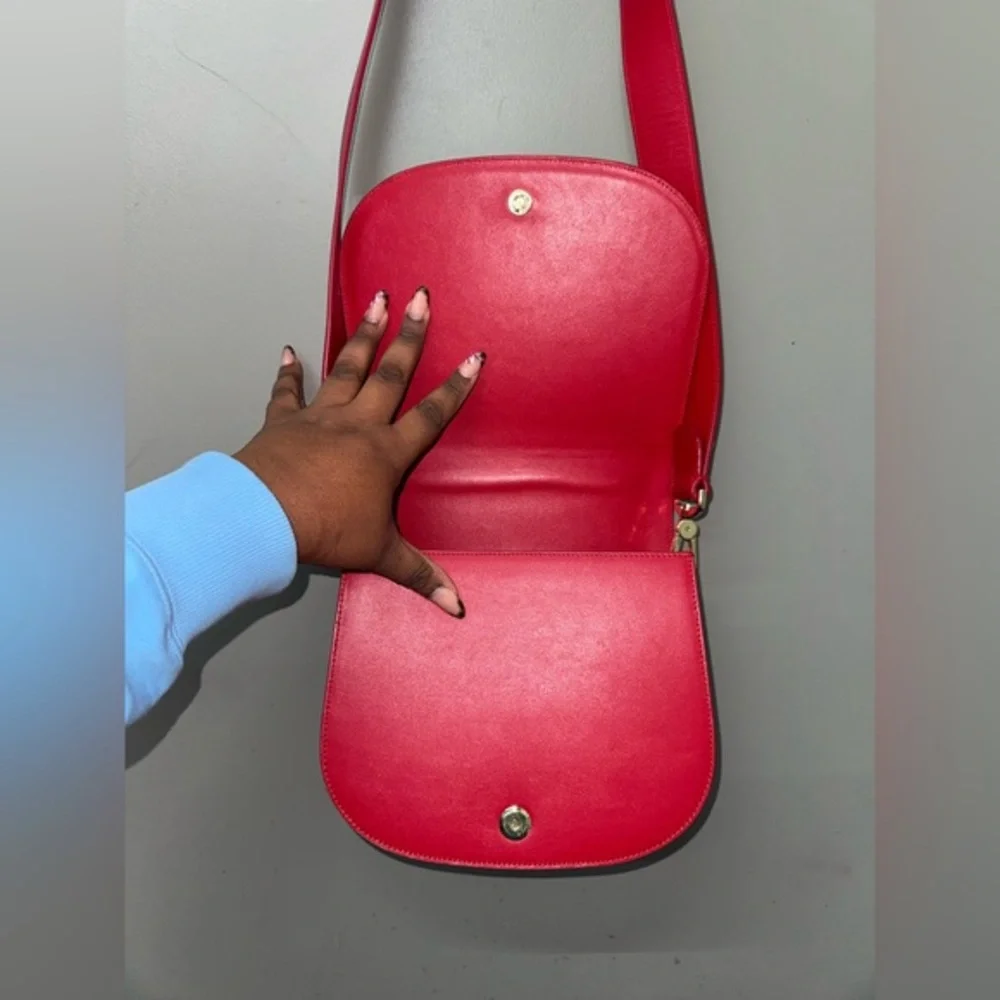 LOW‎ CLASSIC color block Red Leather Crossbody Bag